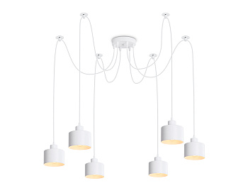 Подвесной светильник в стиле лофт TR8131/6 WH белый E27*6 max 40W D700*800