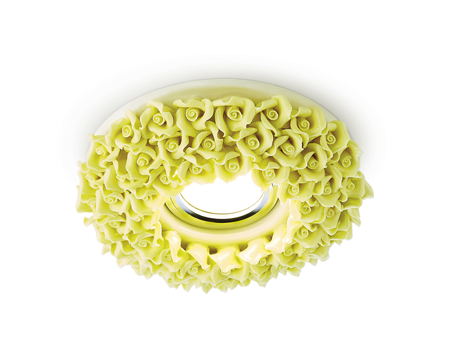 Встраиваемый точечный светильник MR16 из керамики D5505 YL желтый керамика