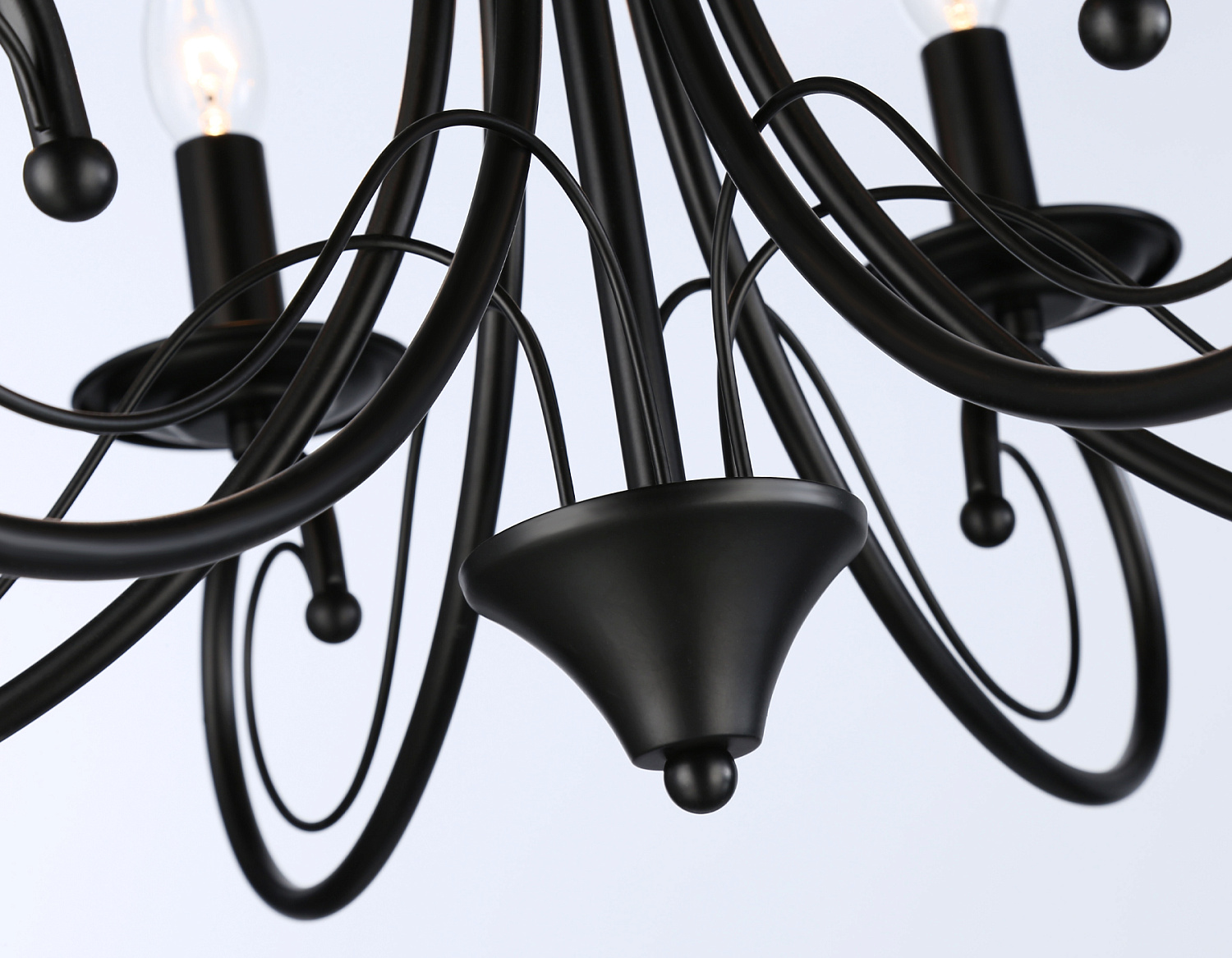 Подвесная люстра TR9612/6 BK черный E14/6 max 40W D560*650