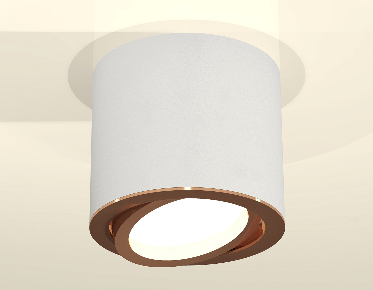 Комплект накладного поворотного светильника XS7401005 SWH/PPG белый песок/золото розовое полированное MR16 GU5.3 (C7401, N7005)