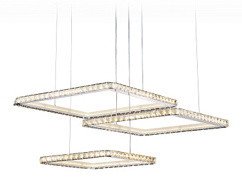 Управляемый подвесной светодиодный светильник FA1759/3 CH хром 180W 3000K+6400K/3000K/6400K/4200K+4200K 680*460*740 (ПДУ РАДИО 2.4G)