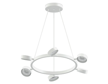 Корпус светильника подвесной поворотный для насадок D85 C9191/6 SWH белый песок D590*1200mm GX53/6