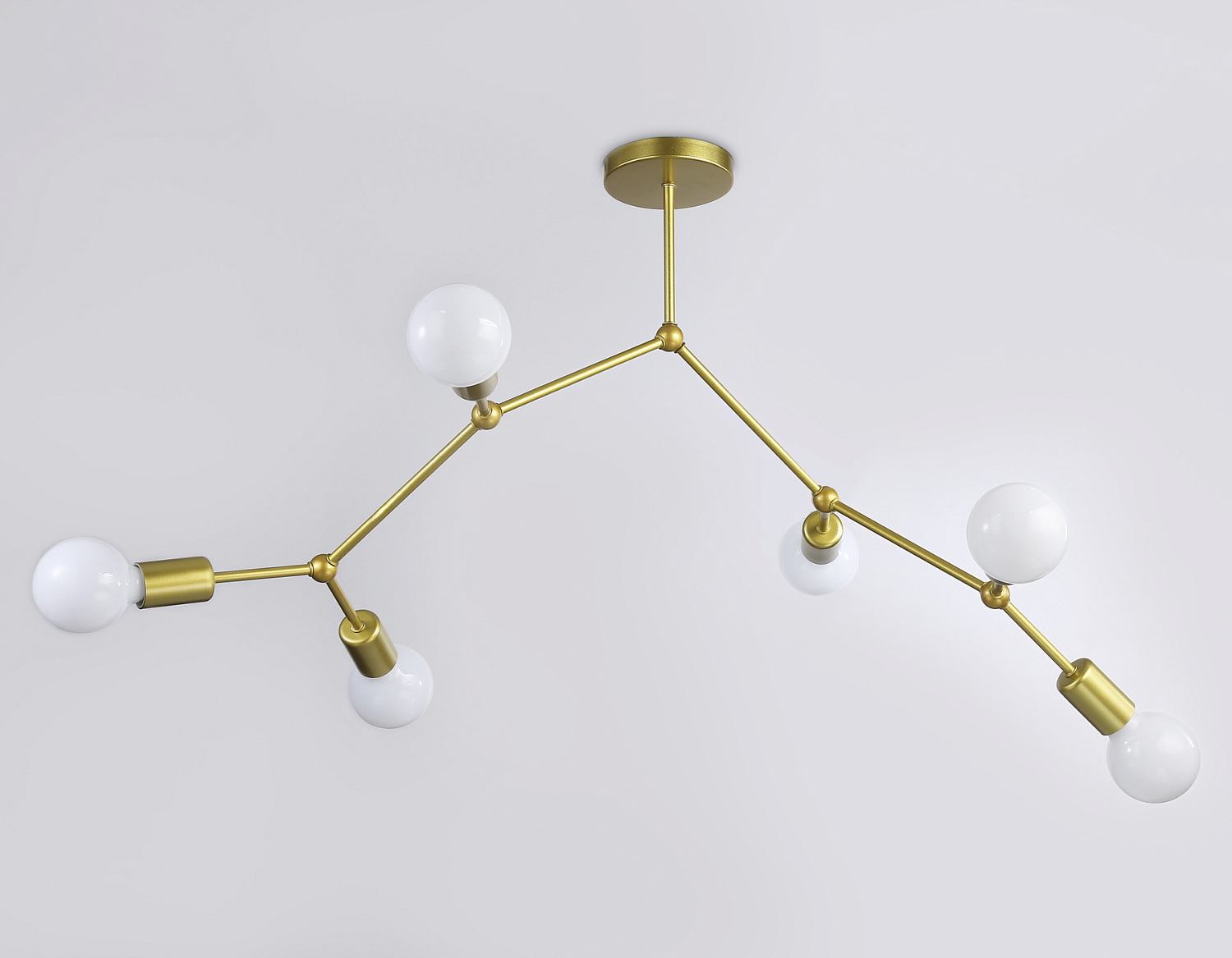 Потолочный светильник в стиле лофт TR8038/6 BS латунь E27*6 max 40W D670*590