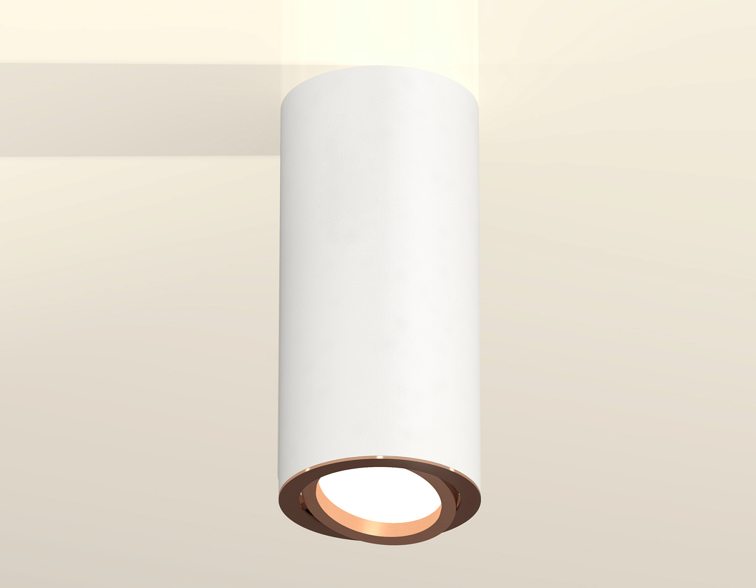 Комплект накладного поворотного светильника XS7442005 SWH/PPG белый песок/золото розовое полированное MR16 GU5.3 (C7442, N7005)