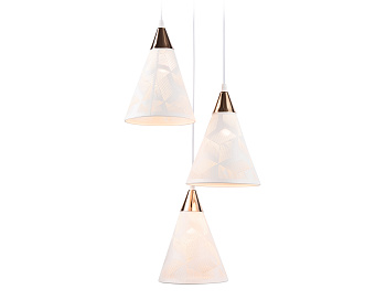 Подвесной светильник TR8433/3 WH/FGD белый/золото E27/3 max 40W D360*800