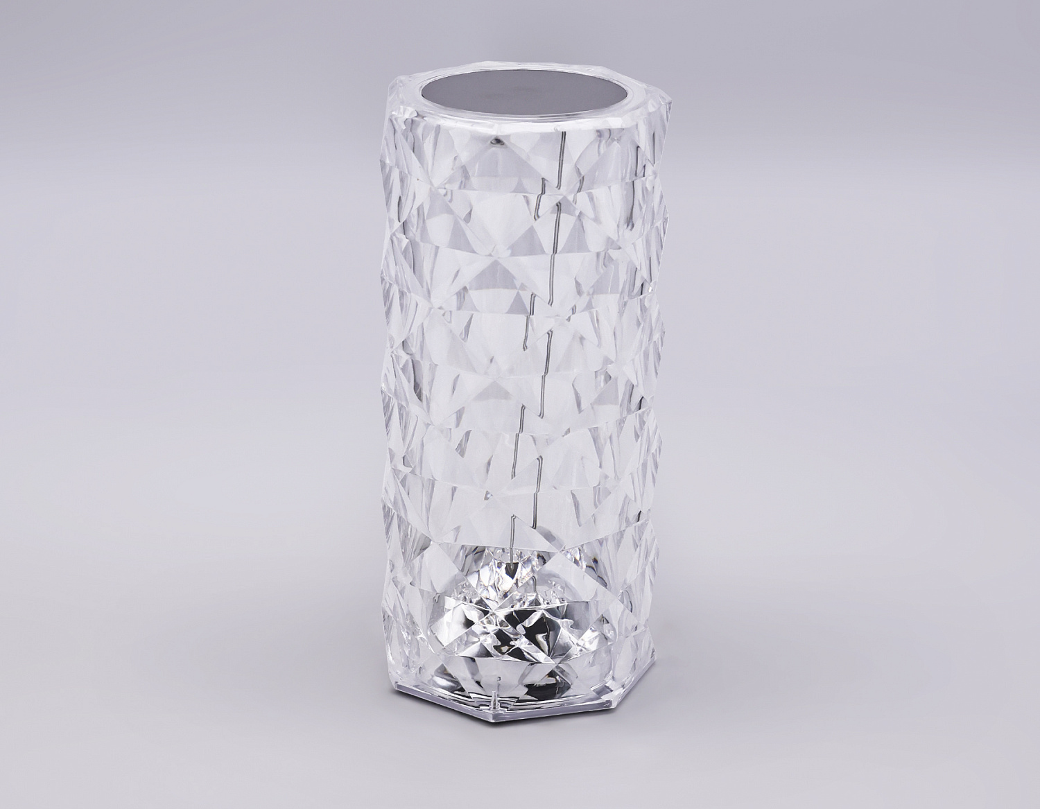 Настольная светодиодная лампа с сенсорным выключателем и встроенной аккумуляторной батареей DE8018 CL прозрачный LED 3000K/4200K/6400K 3W