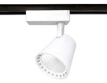 Трековый однофазный светодиодный светильник GL5975 WH белый LED 24W 4200K 24°