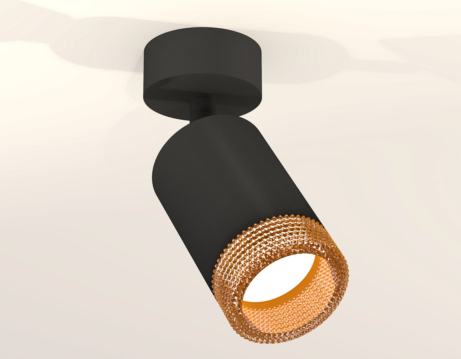 Комплект накладного поворотного светильника XM6313005 SBK/CF черный песок/кофе MR16 GU5.3 (A2210, C6313, N6154)