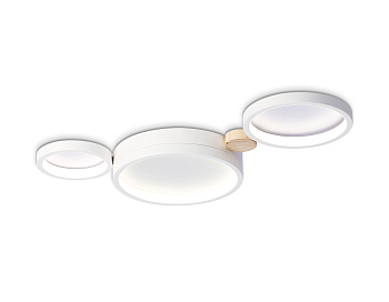 Настенно-потолочный светодиодный светильник с пультом FL4812/3 WH белый 3000K-6400K 45W 620*290*55 (ПДУ ИК)