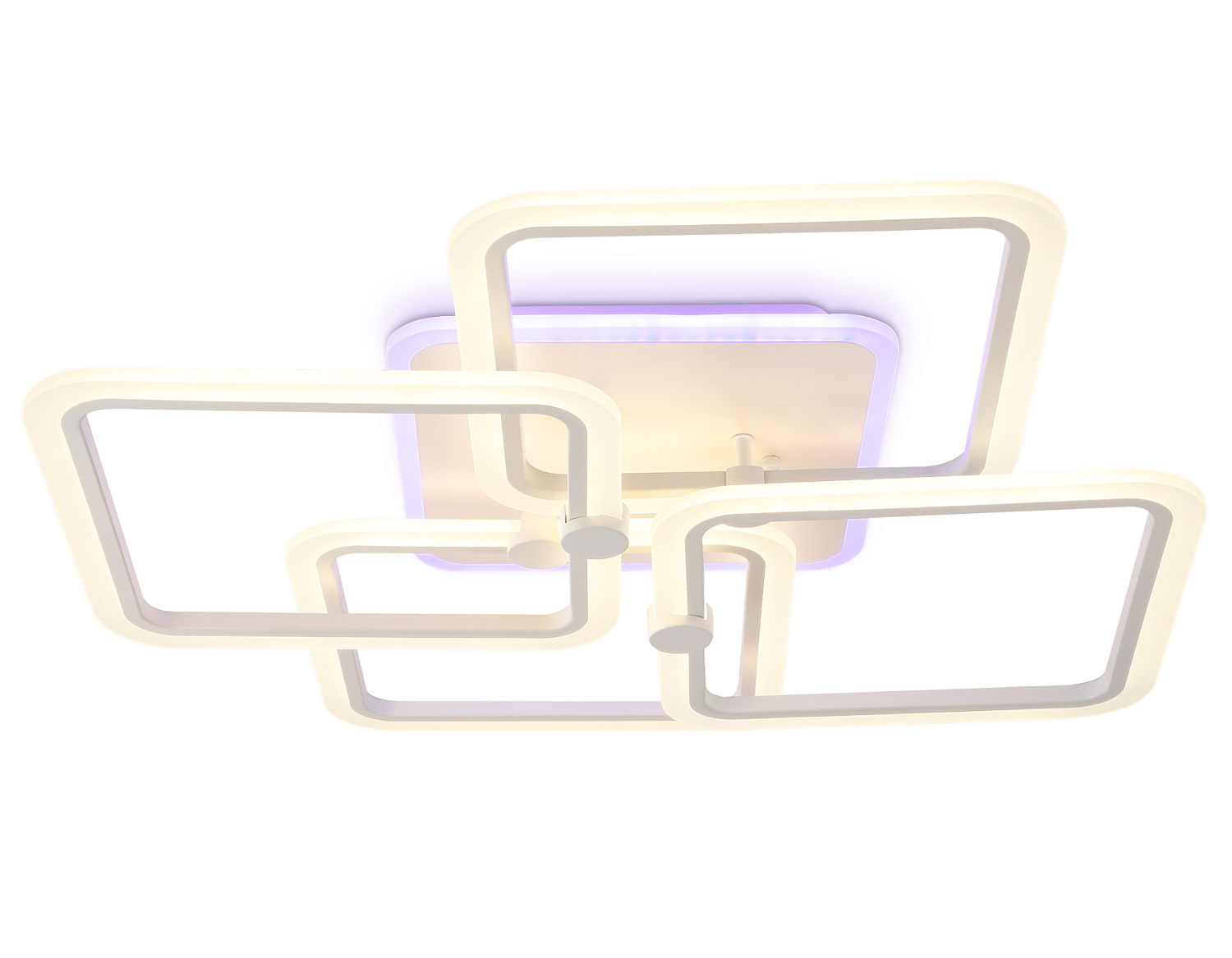 Потолочный светодиодный светильник с пультом FA537/4 WH белый 148W 670*670*120 (ПДУ РАДИО 2.4)