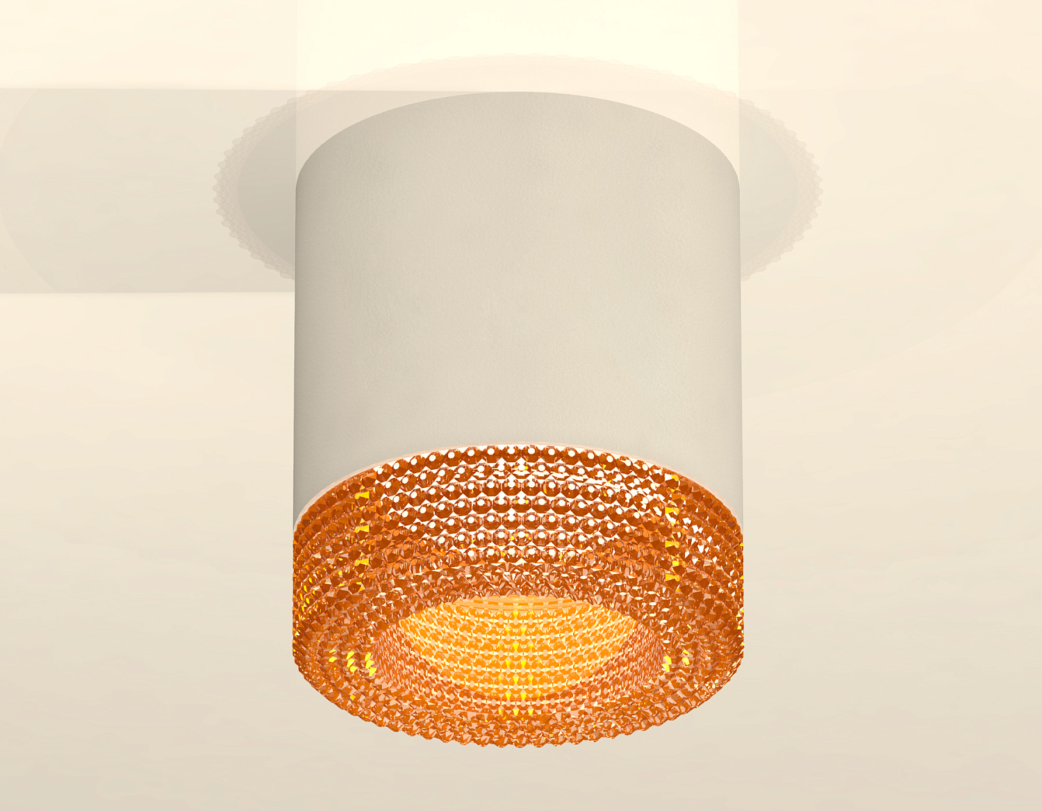 Комплект накладного светильника с композитным хрусталем XS7401024 SWH/CF белый песок/кофе MR16 GU5.3 (C7401, N7195)