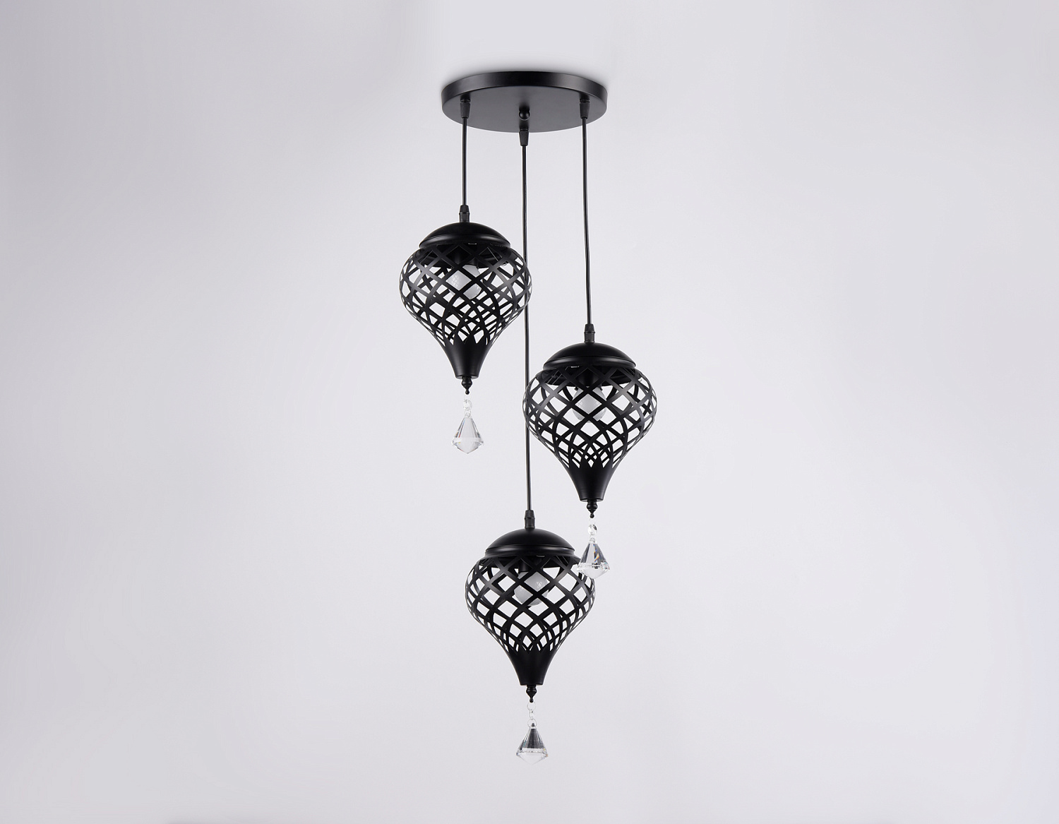 Подвесной светильник TR8444/3 BK черный E27/3 max 40W D350*800