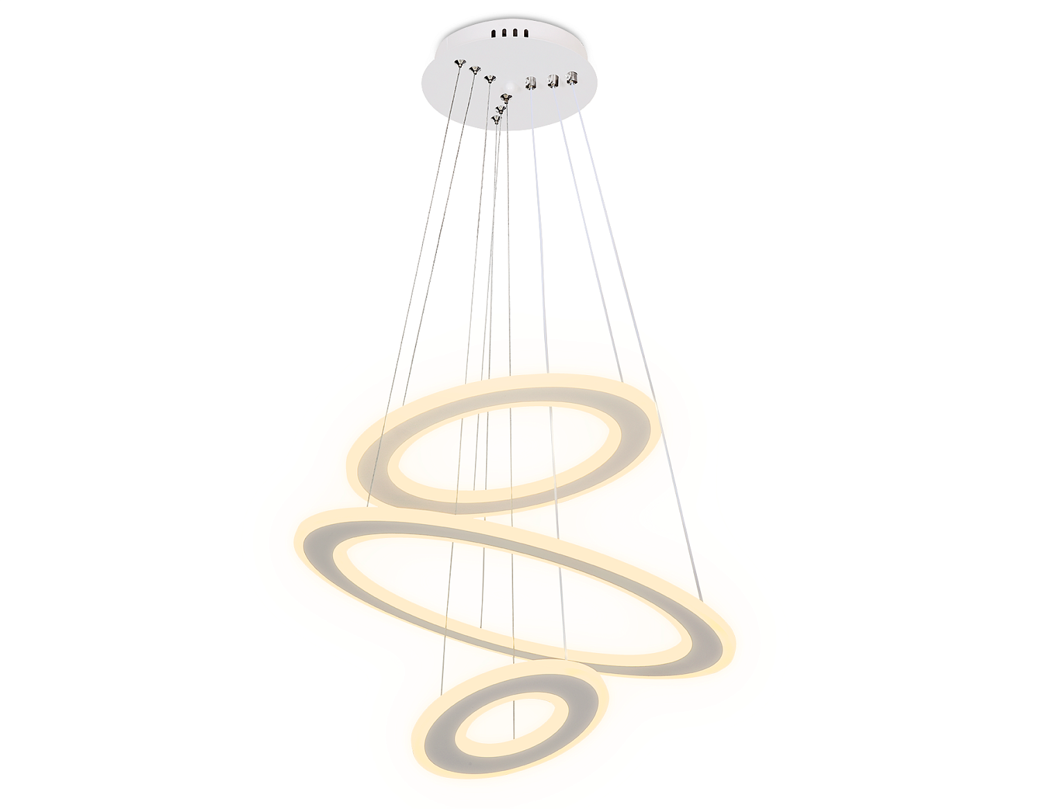 Подвесной светодиодный светильник с пультом FA432 WH белый 160W D470*630 (ПДУ РАДИО 2.4G)