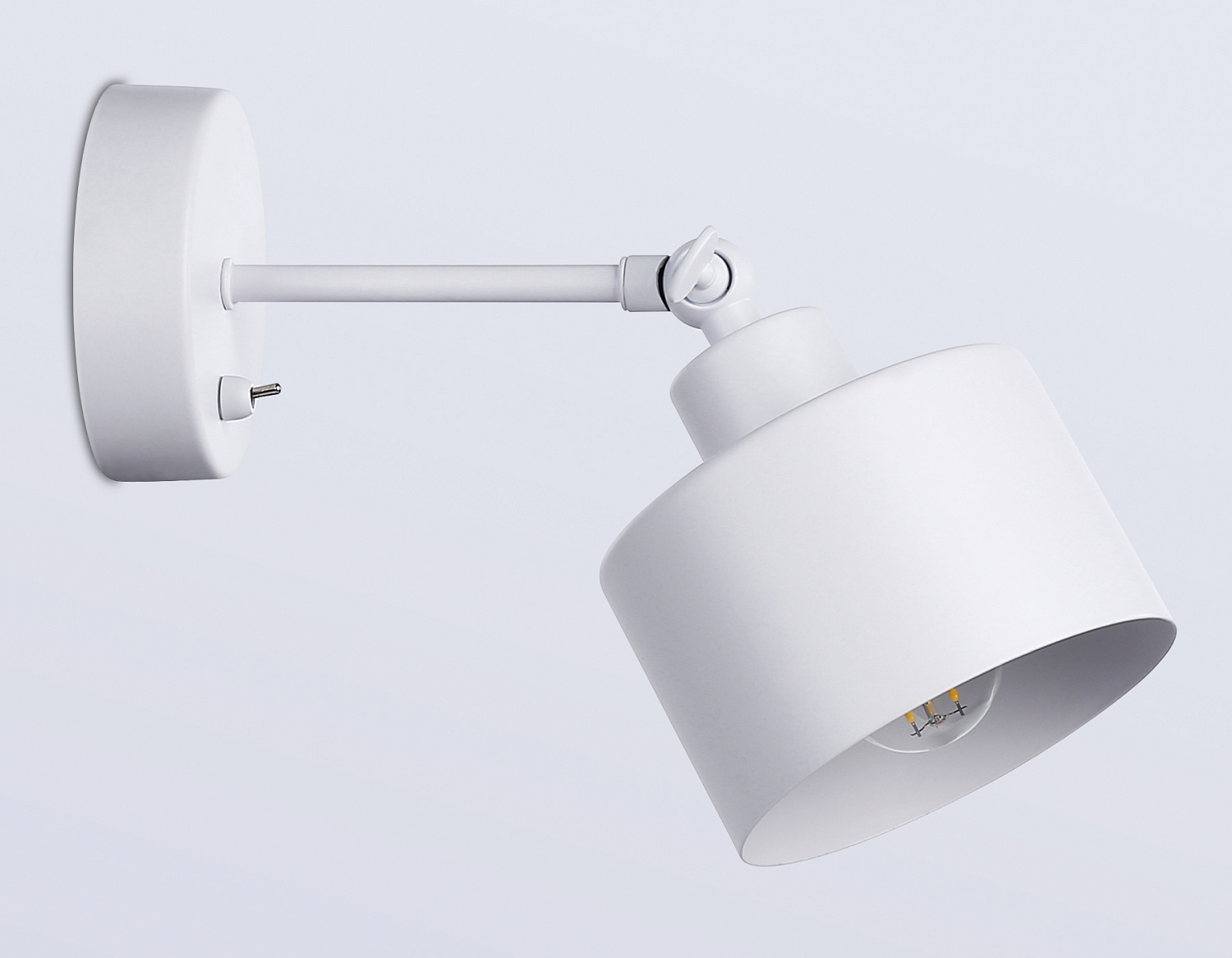 Накладной спот с выключателем в стиле лофт TR8135 WH белый E27 max 40W D120*290