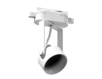 Корпус однофазного трекового светильника D60mm C6601 WH белый D60*H135mm Out122mm MR16 GU10 (насадки D60mm)