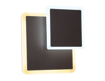 Настенный светодиодный светильник с выключателем FW108 CF кофе LED 3000K/6400K 18W 240*220*50