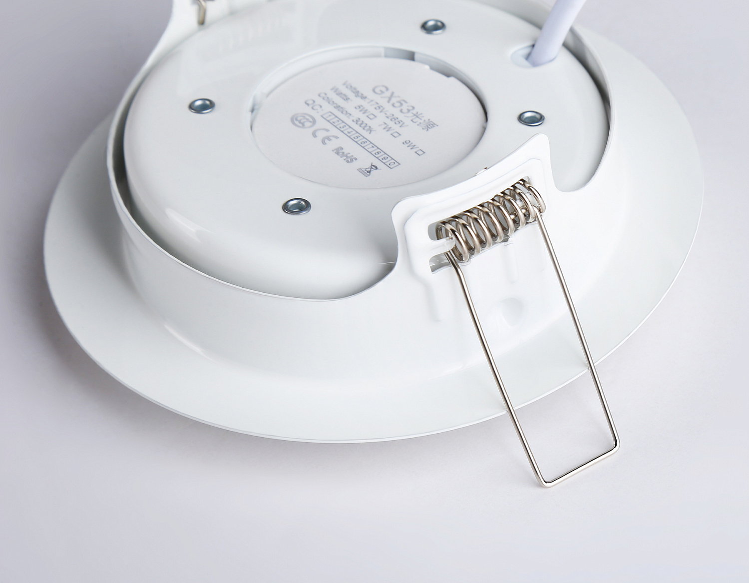 Светильник встраиваемый поворотный со сменной лампой GX53 G10122 WH белый GX53 max 12W D120*48