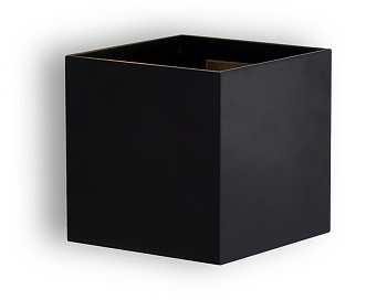 Настенный светодиодный светильник FW138 BK/S черный/песок LED 3000K 10W 100*100*100