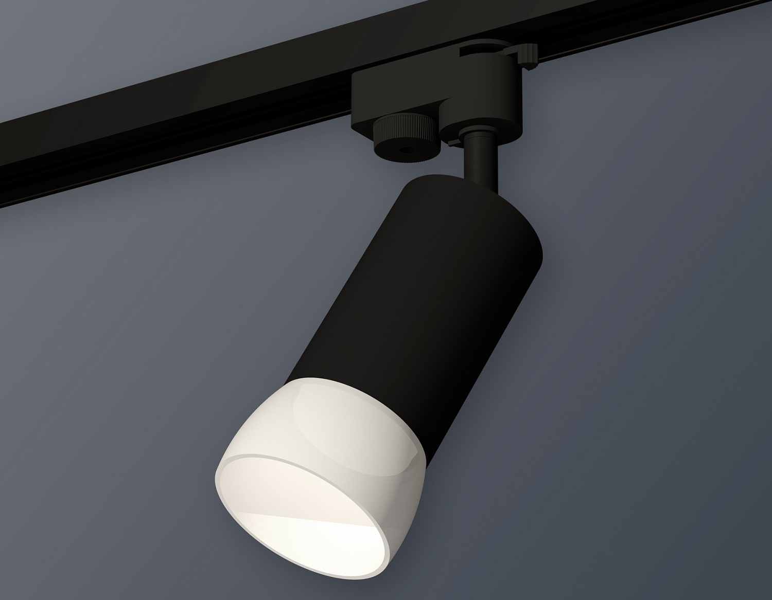 Комплект трекового однофазного светильника XT6323190 SBK/FR черный песок/белый матовый MR16 GU5.3 (A2521, C6323, N6258)