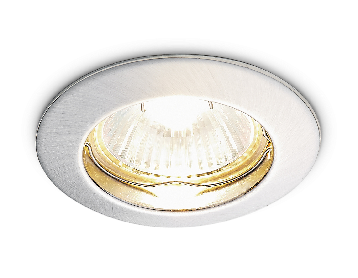 Металлический встраиваемый точечный светильник MR16 863A SS сатин серебро MR16