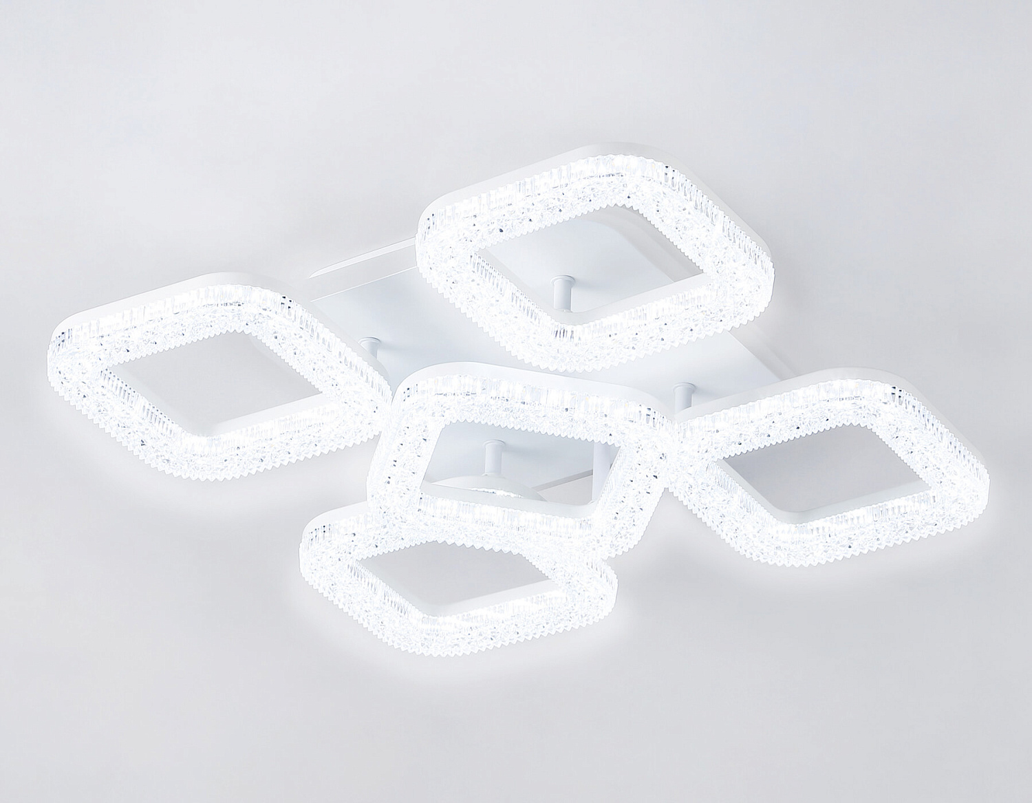 Потолочный светодиодный светильник с пультом FA3914/4+1 WH белый 80W 3000K/4200K/6400K 380*380*110 (ПДУ РАДИО 2.4G)