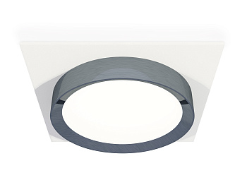 Комплект встраиваемого светильника XC8061007 SWH/PPH белый песок/графит полированный GX53 (C8061, N8133)