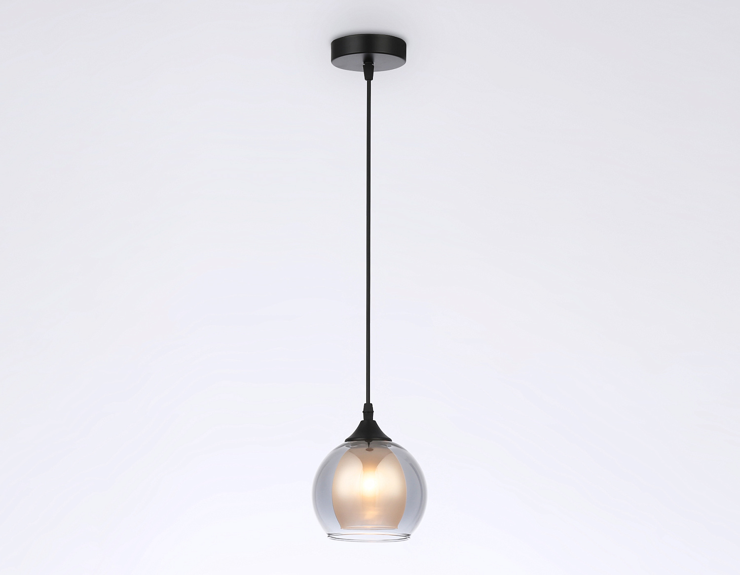 Подвесной светильник TR3539 BK/SM/FR черный/дымчатый/белый матовый E27 max 40W D130*800