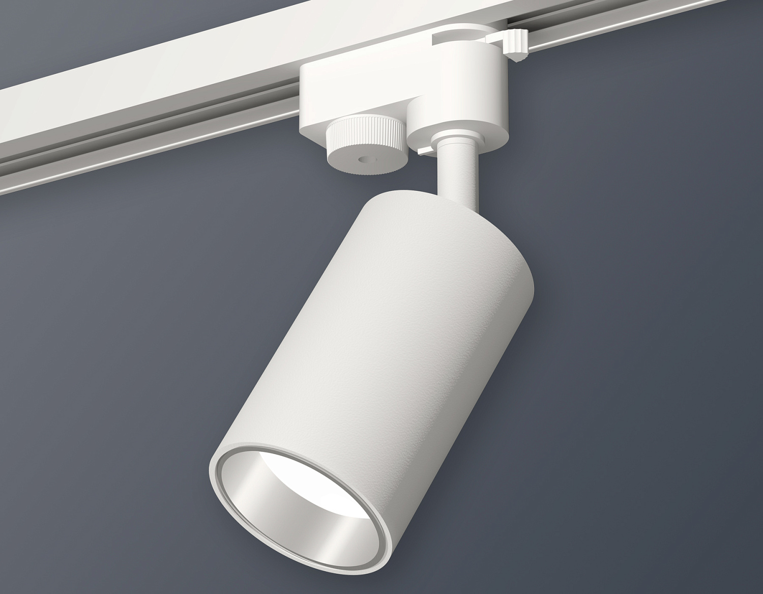 Комплект трекового однофазного светильника XT6322022 SWH/PSL белый песок/серебро полированное MR16 GU5.3 (A2520, C6322, N6112)