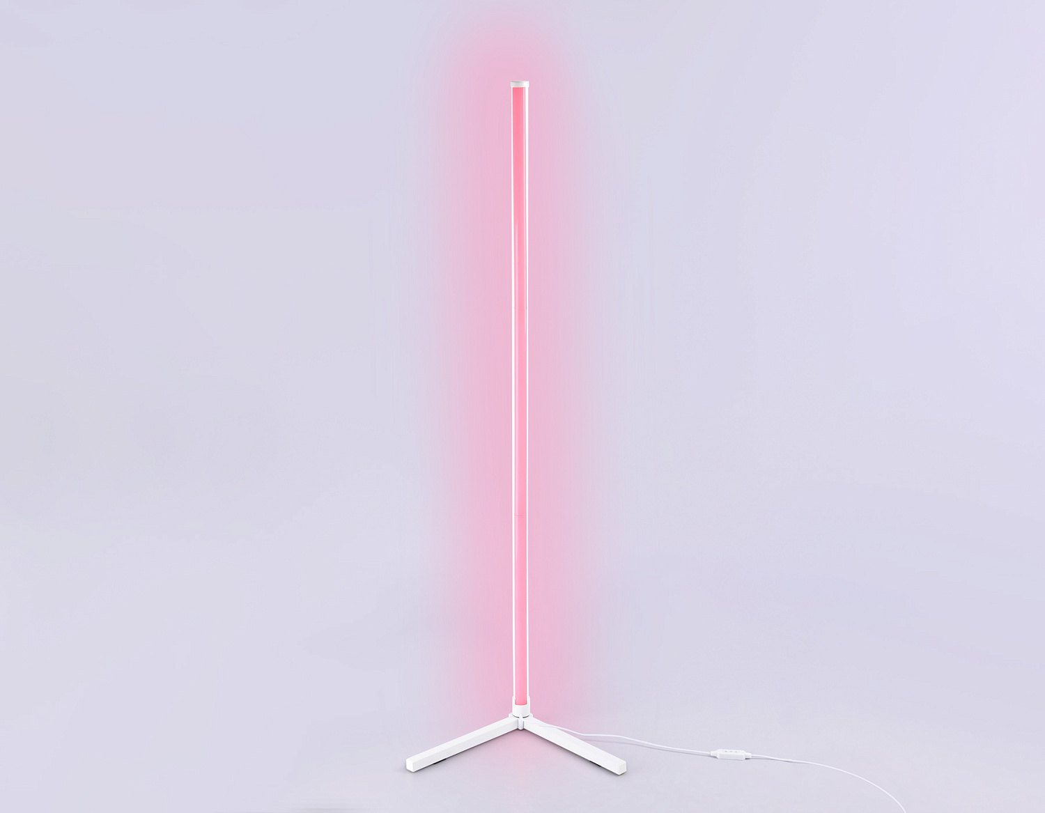 Светильник светодиодный напольный RGB с пультом FL8020 WH белый LED 15W RGB D32*1250 (ПДУ РАДИО 2.4G)