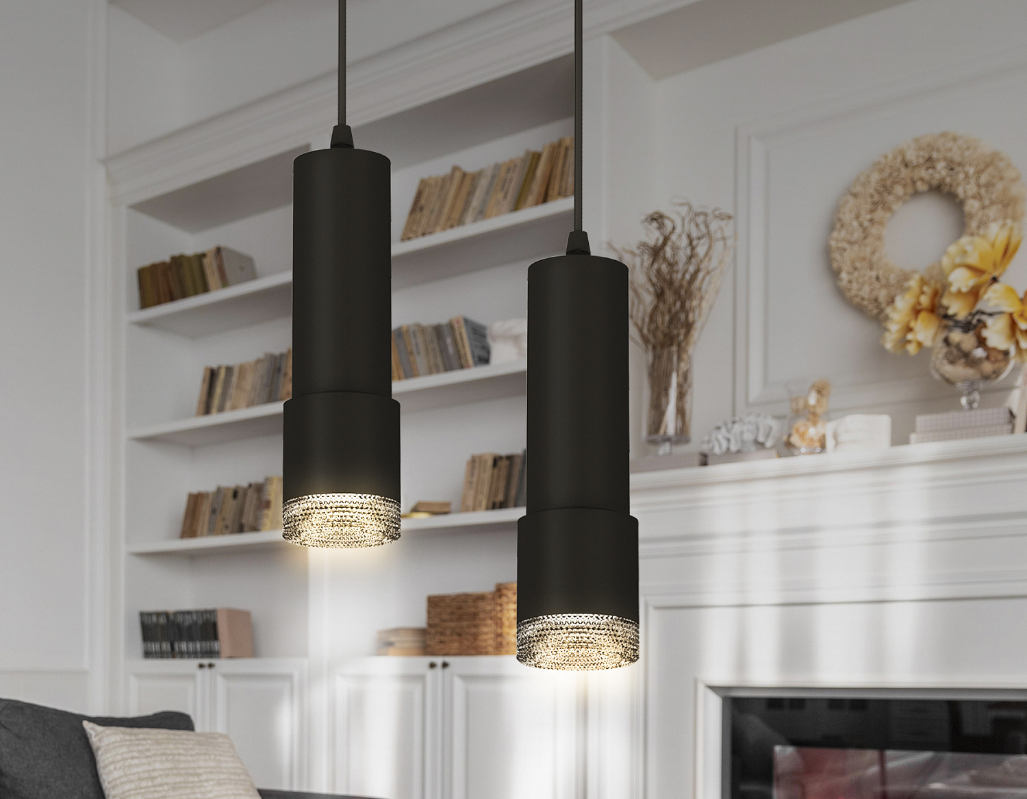 Комплект подвесного светильника XP7402002 SBK/BK черный песок/тонированный MR16 GU5.3 (A2302, C6343, A2030, C7402, N7192)