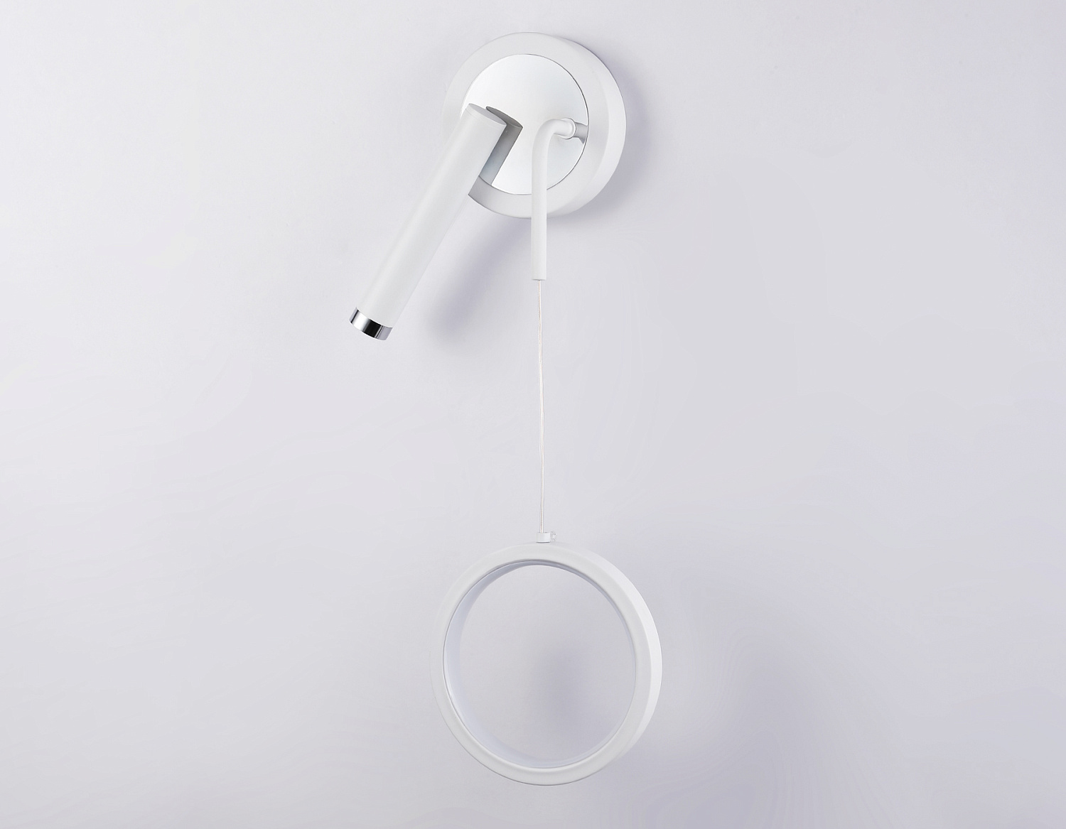 Настенный светодиодный светильник FL51651/1+1 WH/CH белый/хром 10W 4200K 500*227*90