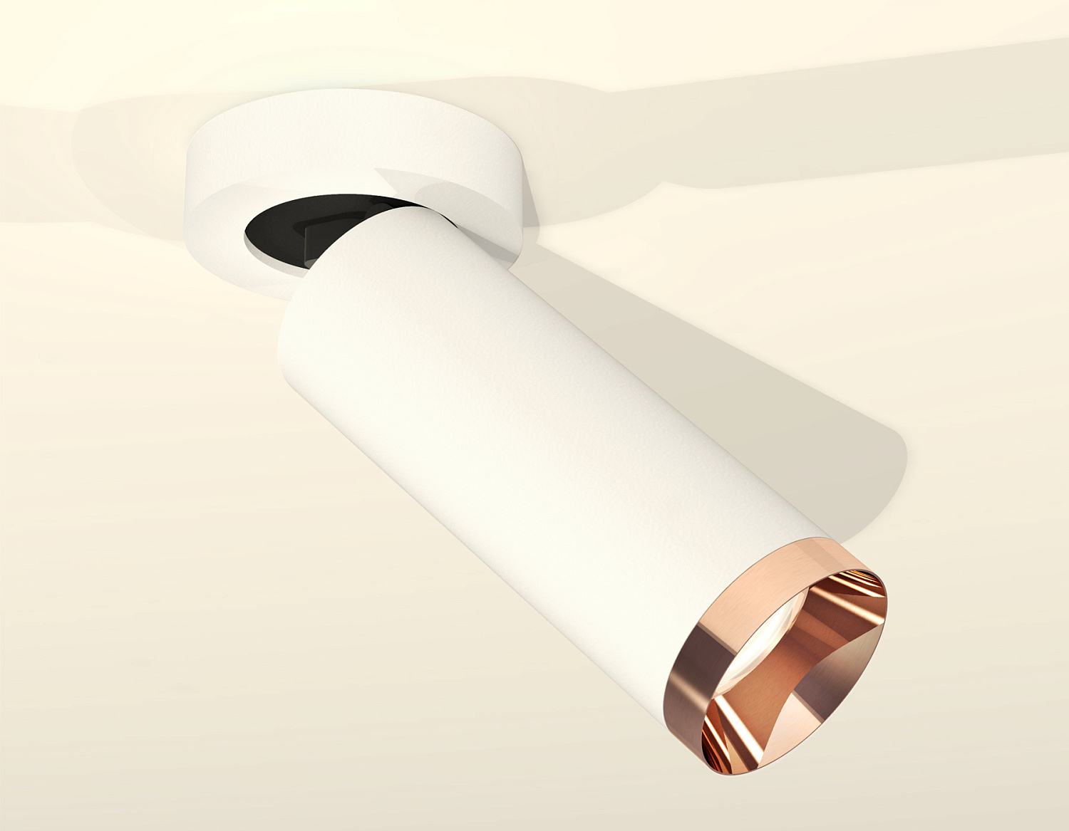 Комплект накладного поворотного светильника XM6342205 SWH/PPG белый песок/золото розовое полированное MR16 GU5.3 (A2228, C6342, N6135)