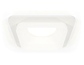 Комплект встраиваемого светильника с акрилом XC7901013 SWH/FR белый песок/белый матовый MR16 GU5.3 (C7901, N7755)