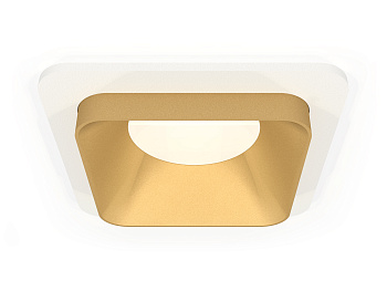 Комплект встраиваемого светильника XC7901004 SWH/SGD белый песок/золото песок MR16 GU5.3 (C7901, N7704)