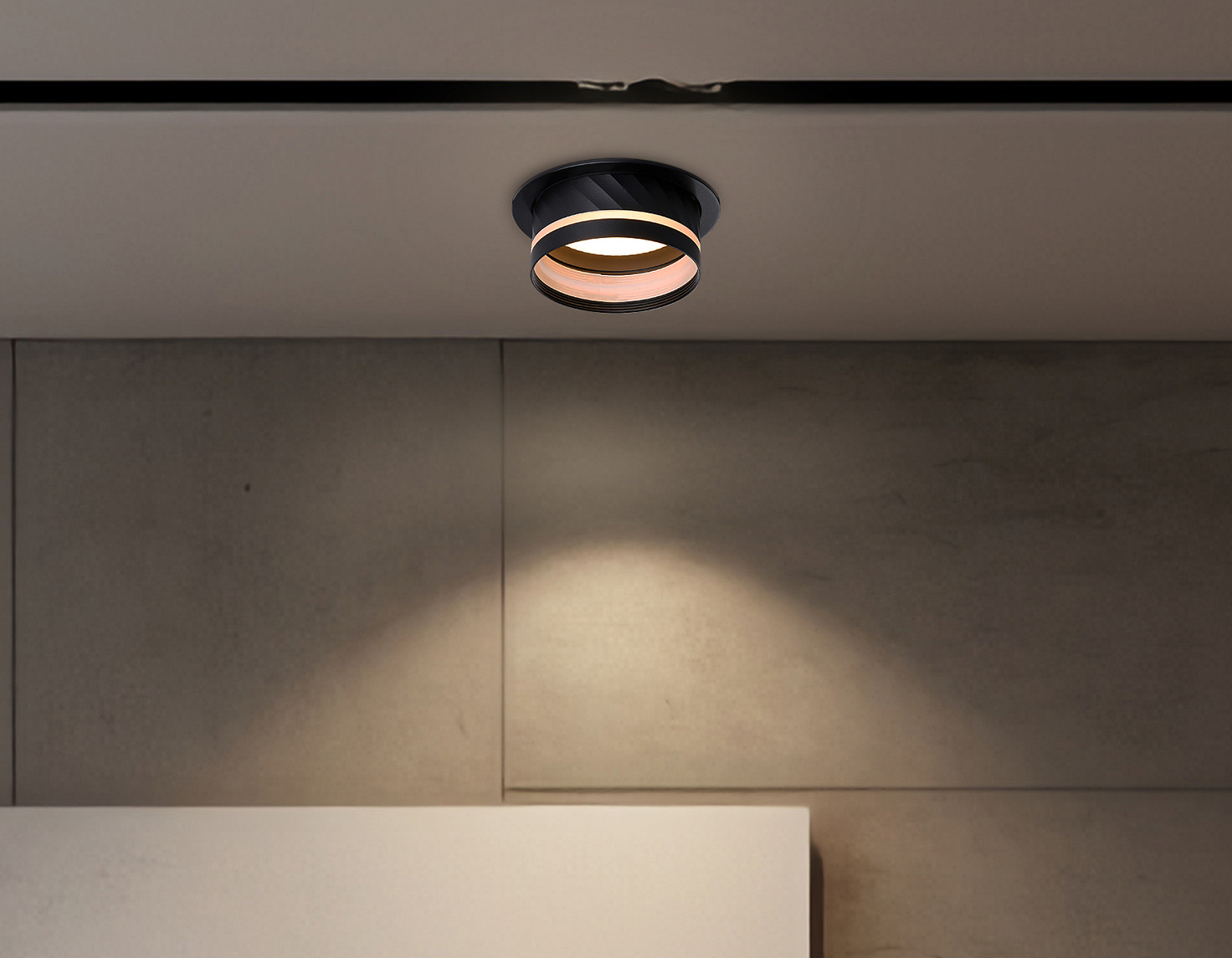 Светильник встраиваемый TN5219 BK черный GX53 D110*50