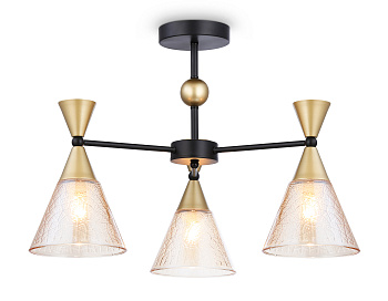 Подвесной светильник TR3169/3 BK/GD черный/золото E27/3 max 60W D580*380