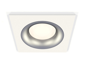 Комплект встраиваемого светильника XC7631004 SWH/MCH белый песок/хром матовый MR16 GU5.3 (C7631, N7013)