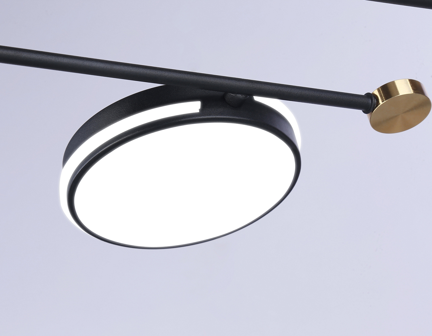 Подвесной светодиодный светильник FL51645/8 BK/GD черный/золото 3000K/4200K/6400K 67W D1000*850 (Без ПДУ)