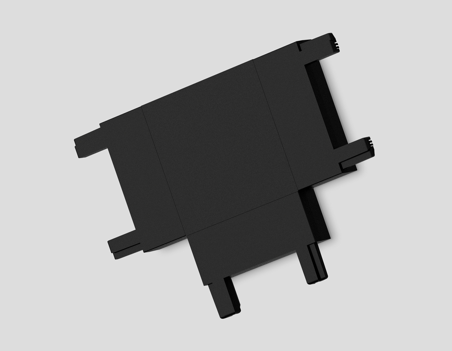 Коннектор T-образный для накладного шинопровода Magnetic Ultra Slim GV1122 BK черный T-образный коннектор для накладного шинопровода 46*36*6