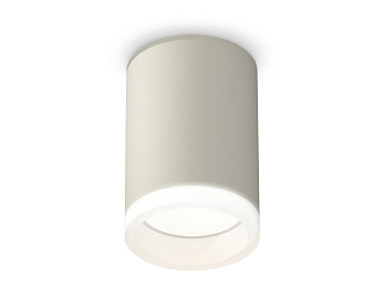 Комплект накладного светильника с акрилом XS6314040 SGR/FR серый песок/белый матовый MR16 GU5.3 (C6314, N6245)