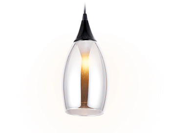 Подвесной светильник TR3544 BK/SM черный/дымчатый E14 max 40W D130*1000