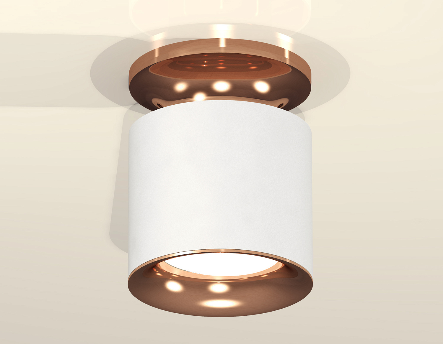 Комплект накладного светильника XS7401142 SWH/PPG белый песок/золото розовое полированное MR16 GU5.3 (N7930, C7401, N7015)