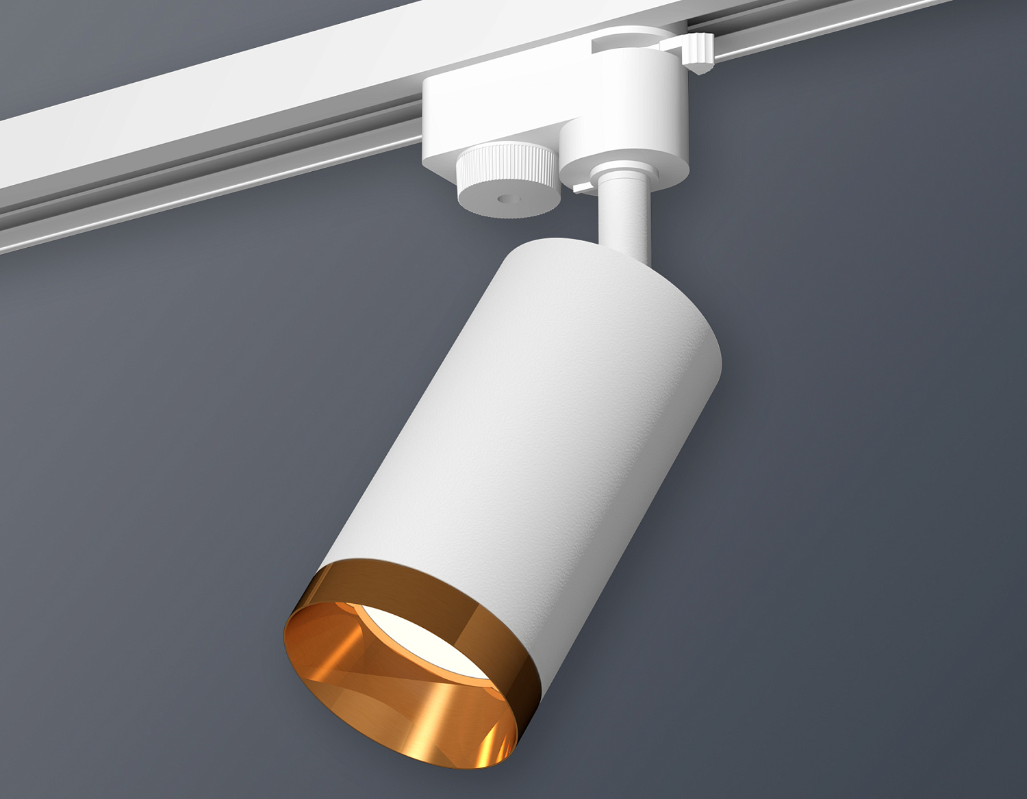 Комплект трекового однофазного светильника XT6322064 SWH/PYG белый песок/золото желтое полированное MR16 GU5.3 (A2520, C6322, N6134)