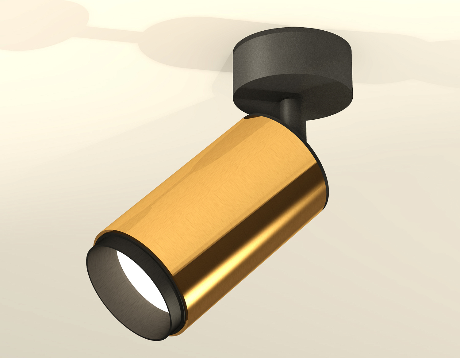 Комплект накладного поворотного светильника XM6327021 PYG/PBK золото желтое полированное/черный полированный MR16 GU5.3 (A2210, C6327, N6121)