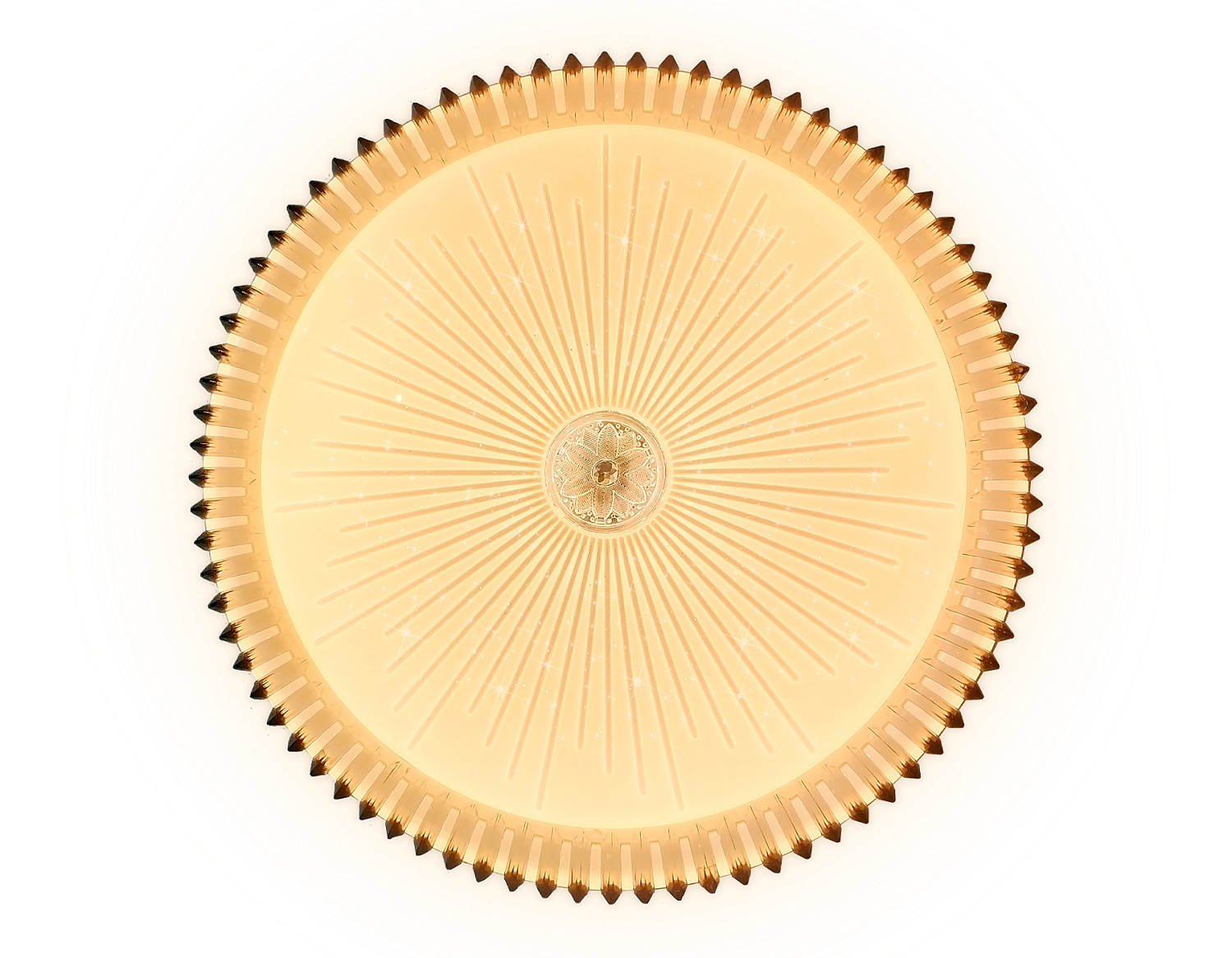 Потолочный светодиодный светильник с пультом FF95 WH белый 48W 3000K/4200K/6400K D390*60 (ПДУ ИК)