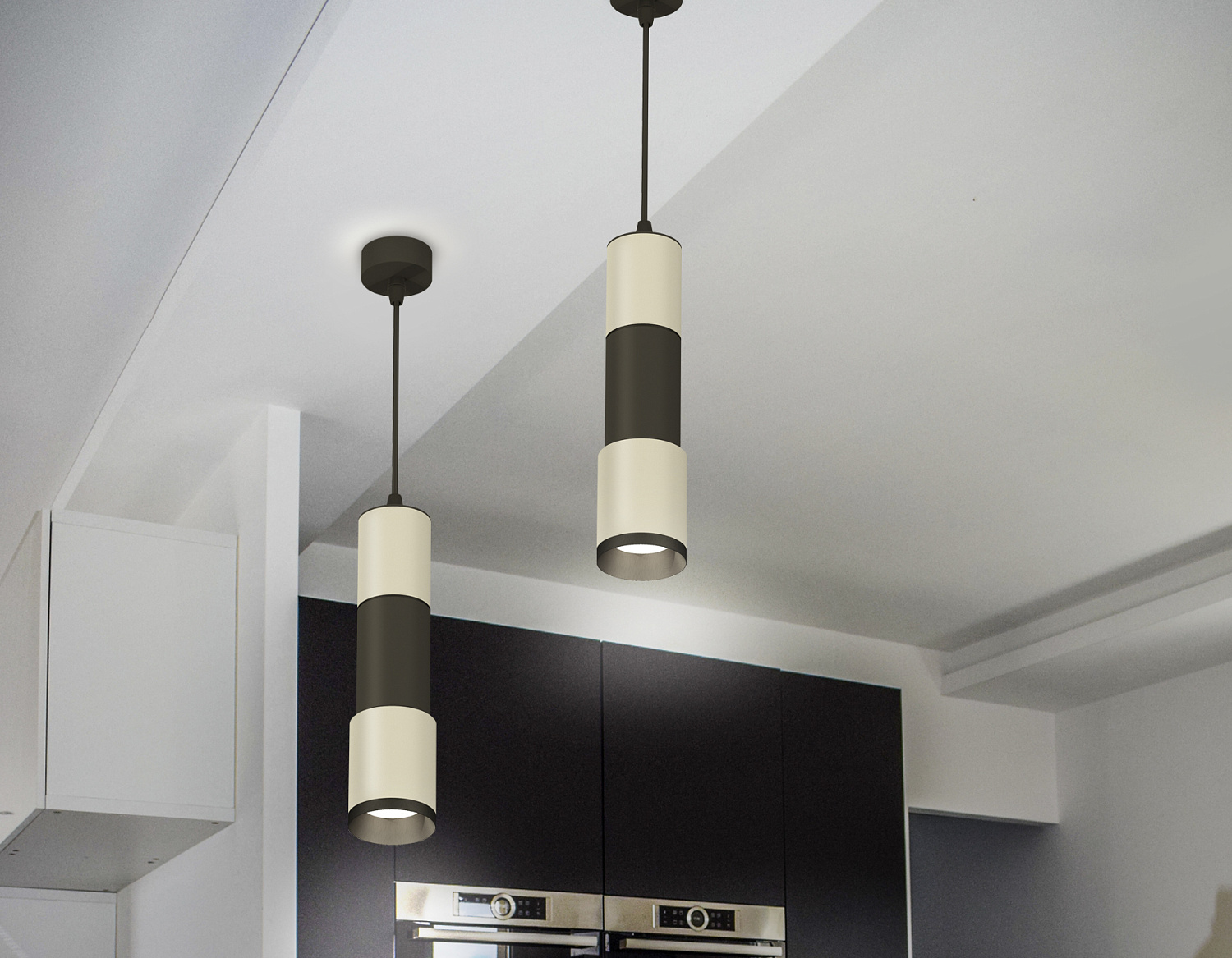 Комплект подвесного светильника XP7423020 SGR/SBK/PSL серый песок/черный песок/черный полированный MR16 GU5.3