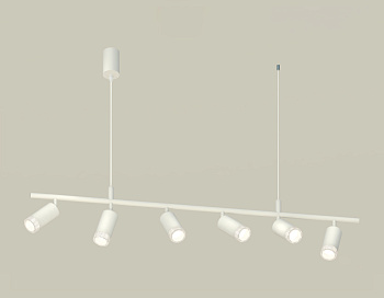 Комплект подвесного поворотного светильника с композитным хрусталем XB9005350/6 SWH/CL белый песок/прозрачный MR16 GU5.3 (С9005, С6322, N6150)