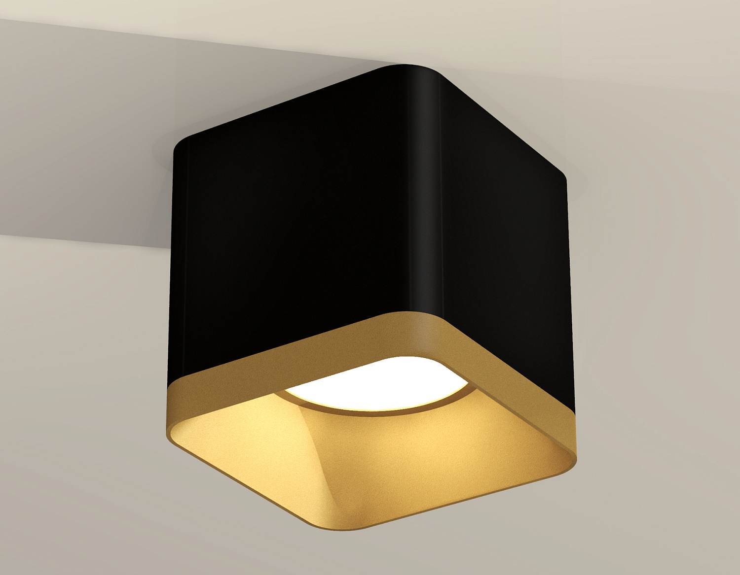 Комплект накладного светильника XS7806004 SBK/SGD черный песок/золото песок MR16 GU5.3 (C7806, N7704)