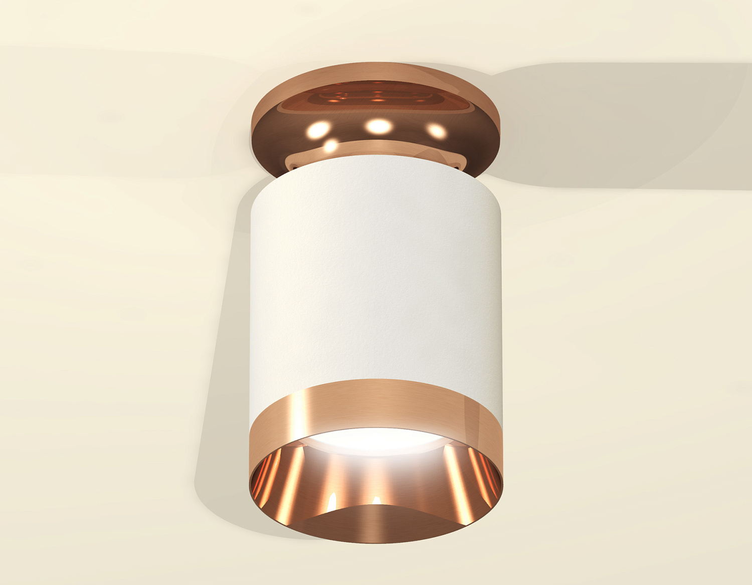 Комплект накладного светильника XS6301200 SWH/PPG белый песок/золото розовое полированное MR16 GU5.3 (N6906, C6301, N6135)