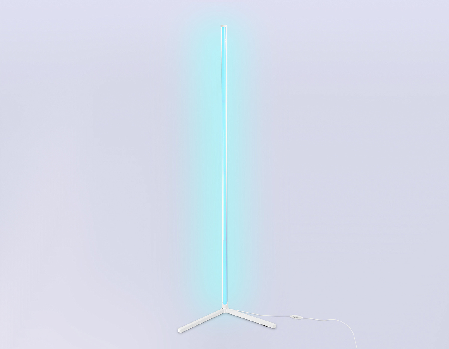 Светильник светодиодный напольный RGB с пультом FL8025 WH белый LED 20W RGB D32*1650 (ПДУ РАДИО 2.4G)